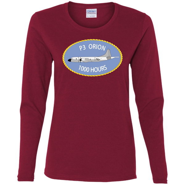 P-3 Orion 9 1000 Ladies' Cotton LS T-Shirt