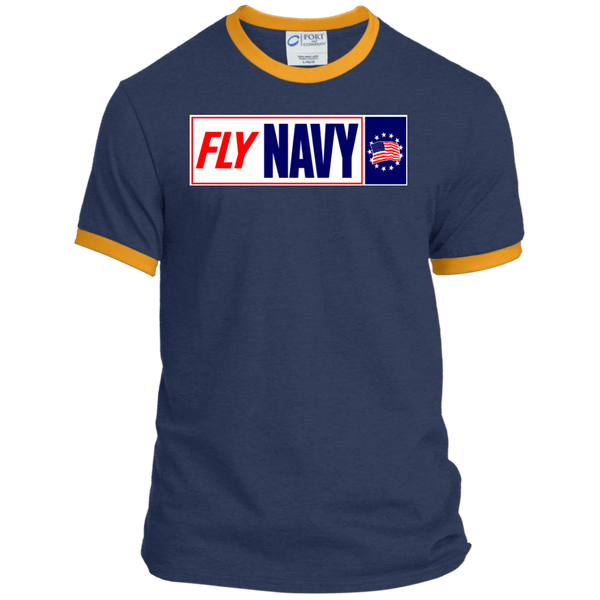 Fly Navy 1 Ringer Tee