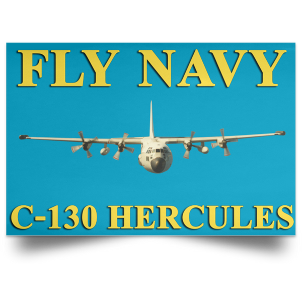 Fly Navy C-130 3 Poster - Landscape