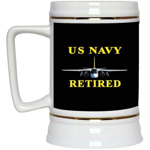 Navy Retired 2 Beer Stein - 22oz