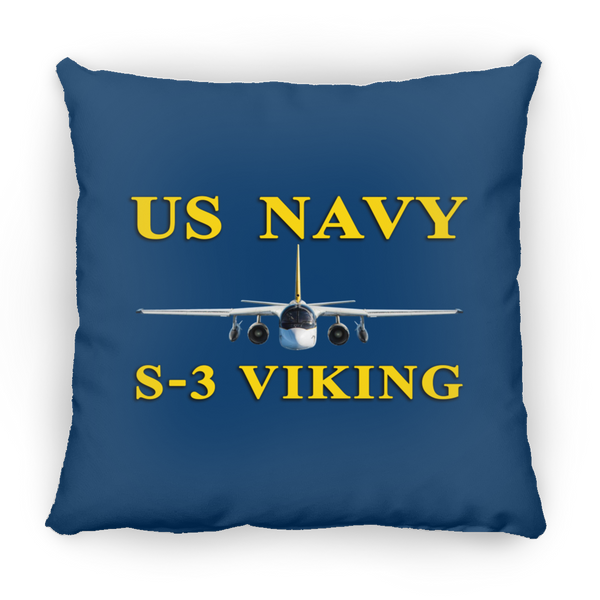 US Navy S-3 3 Pillow - Square - 18x18