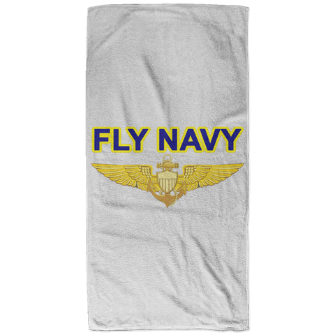 Fly Navy Aviator Bath Towel - 32x64