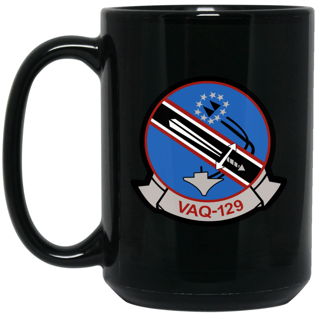 VAQ 129 3 Black Mug - 15oz