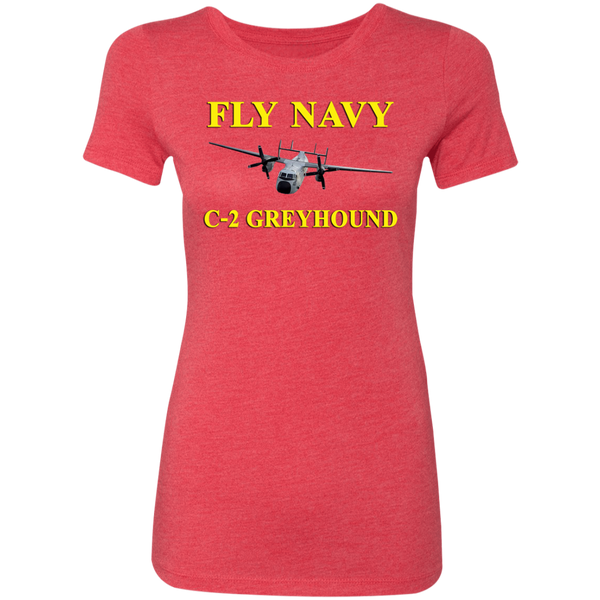 Fly Navy C-2 3 Ladies' Triblend T-Shirt