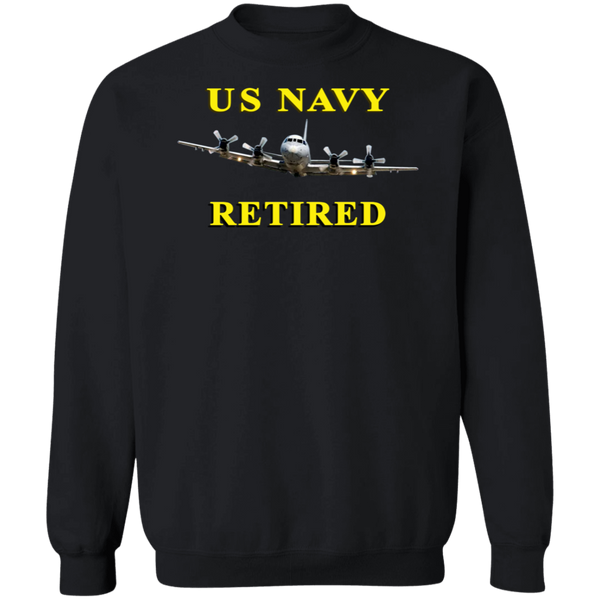 Navy Retired 1 Crewneck Pullover Sweatshirt