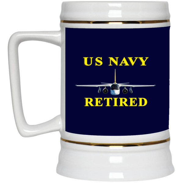 Navy Retired 2 Beer Stein - 22oz