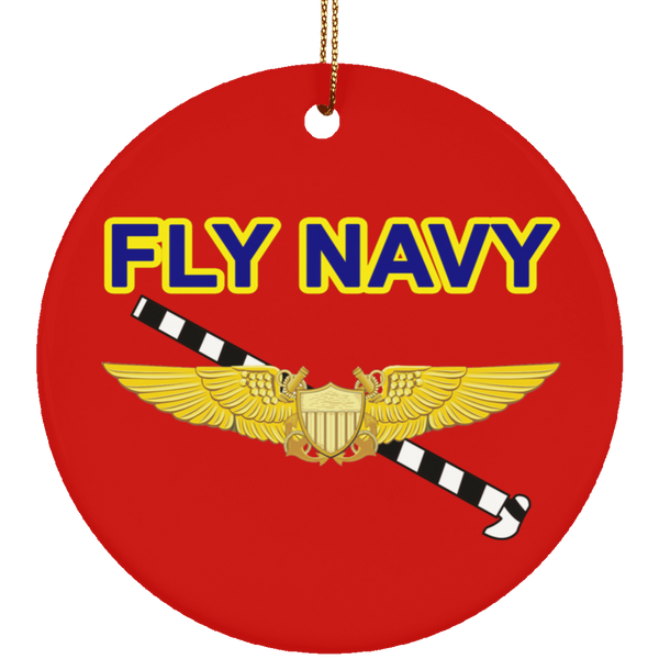 Fly Navy Tailhook 3 Ornament - Circle