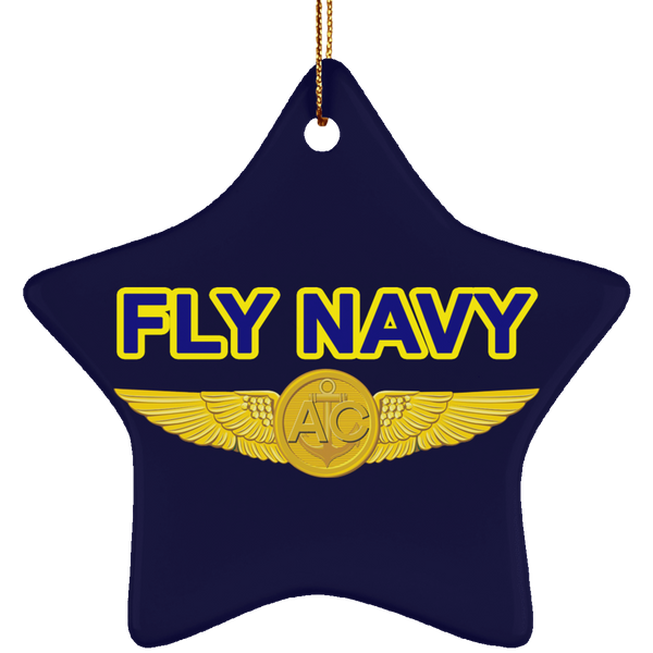 Fly Navy Aircrew Ornament - Star