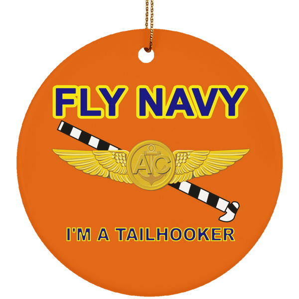 Fly Navy Tailhooker 2 Ornament - Circle