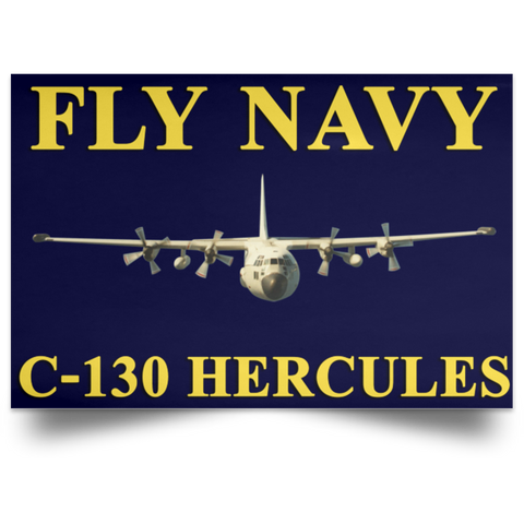 Fly Navy C-130 3 Poster - Landscape