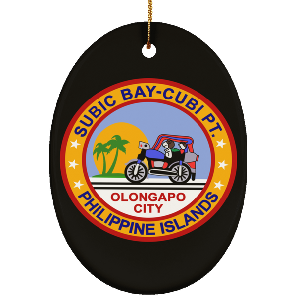 Subic Cubi Pt 03 Ornament - Oval