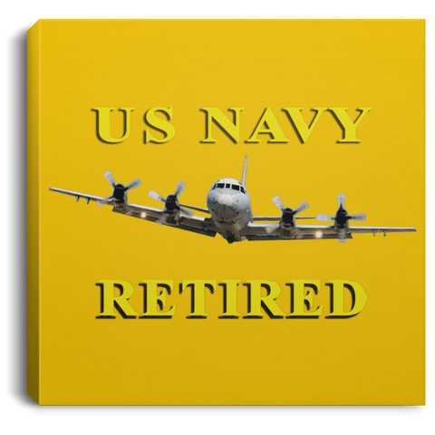 Navy Retired 1 Canvas - Square .75in Frame