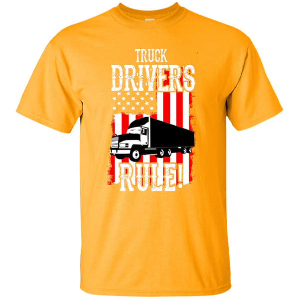 Truck Drivers Rule Custom Ultra Cotton T-Shirt
