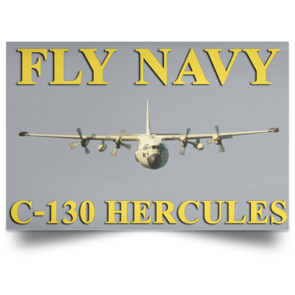 Fly Navy C-130 3 Poster - Landscape