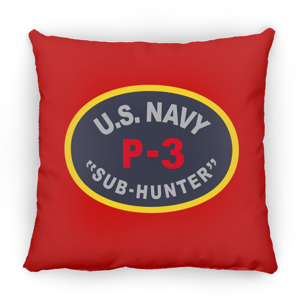 P-3 Sub Hunter Pillow - Square - 14x14