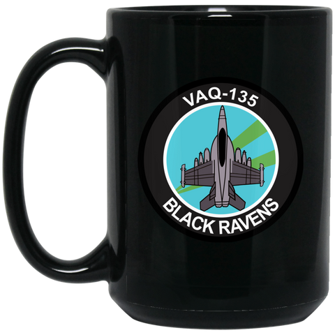 VAQ 135 5 Black Mug - 15oz