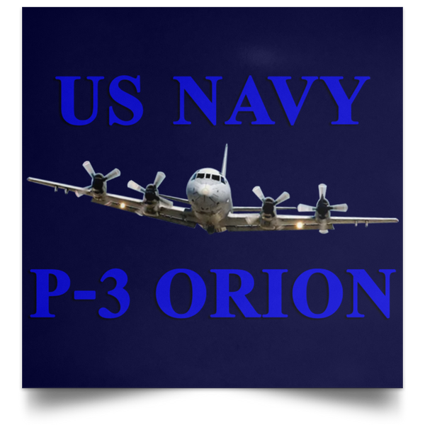 US Navy P-3 1 Poster - Square