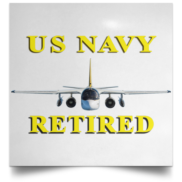 Navy Retired 2 Poster - Square