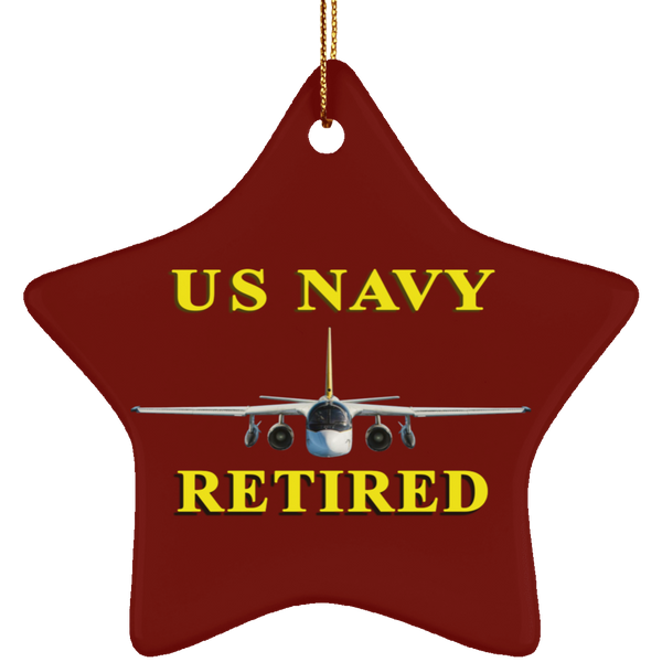 Navy Retired 2 Ornament - Star