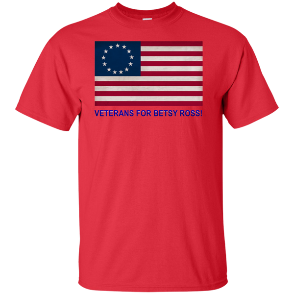 Betsy Ross Vets 1 Tall Cotton Ultra T-Shirt
