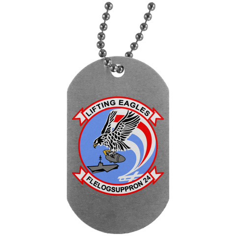 VR 24 1 Dog Tag - Silver