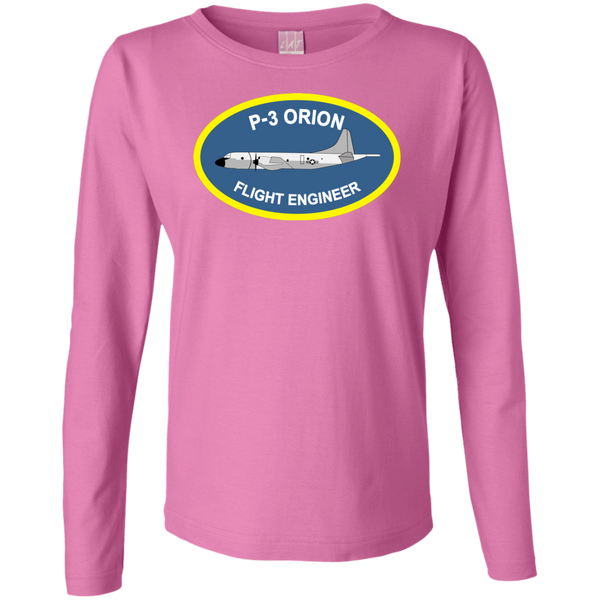 P-3 Orion 4 FE Ladies' LS Cotton T-Shirt