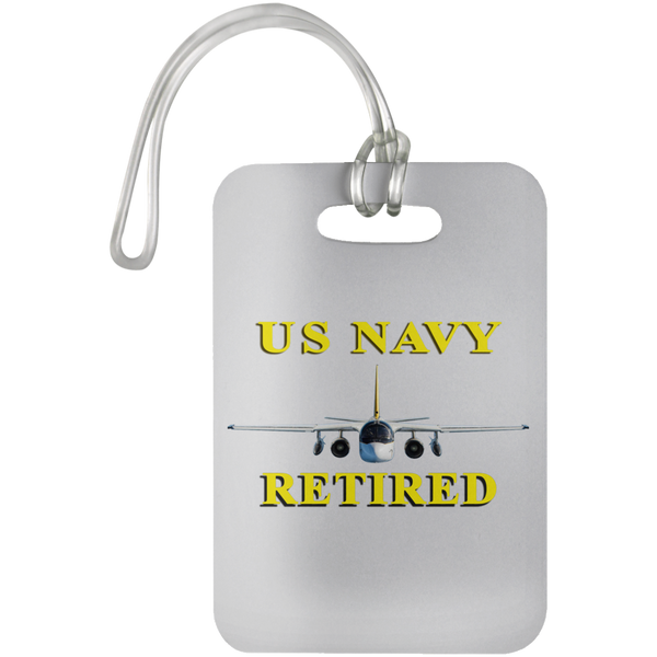 Navy Retired 2 Luggage Bag Tag