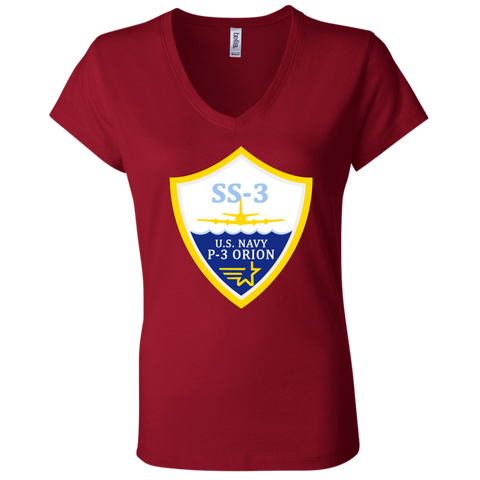 P-3 Orion 3 SS-3 Ladies Jersey V-Neck T-Shirt