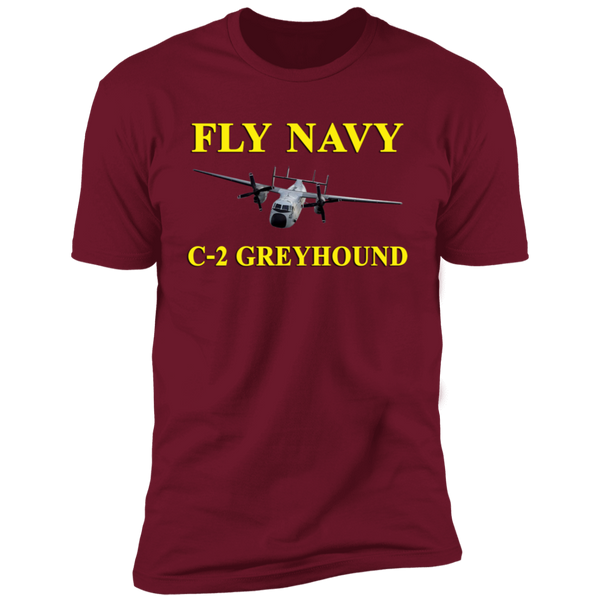 Fly Navy C-2 3 Premium Short Sleeve T-Shirt