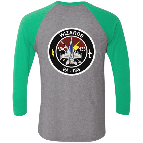 VAQ 133 6c Baseball Raglan T-Shirt