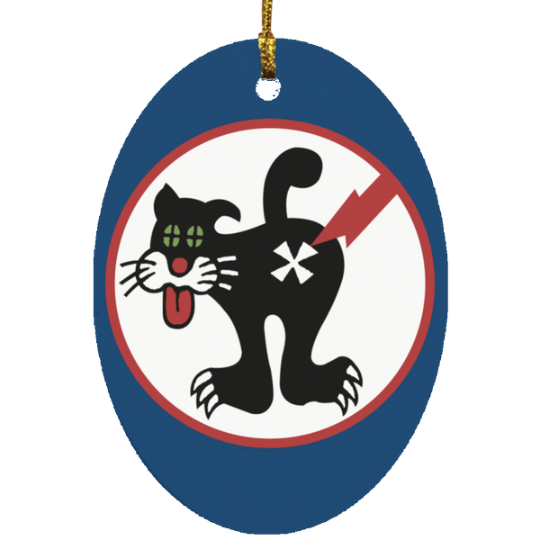 Duty Cat 1 Ornament - Oval