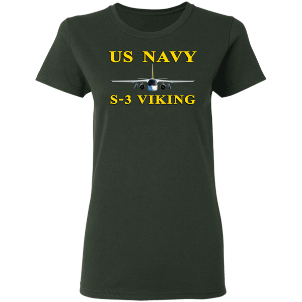 US Navy S-3 3 Ladies' Cotton T-Shirt