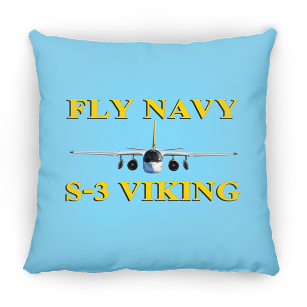 Fly Navy S-3 3 Pillow - Square - 14x14