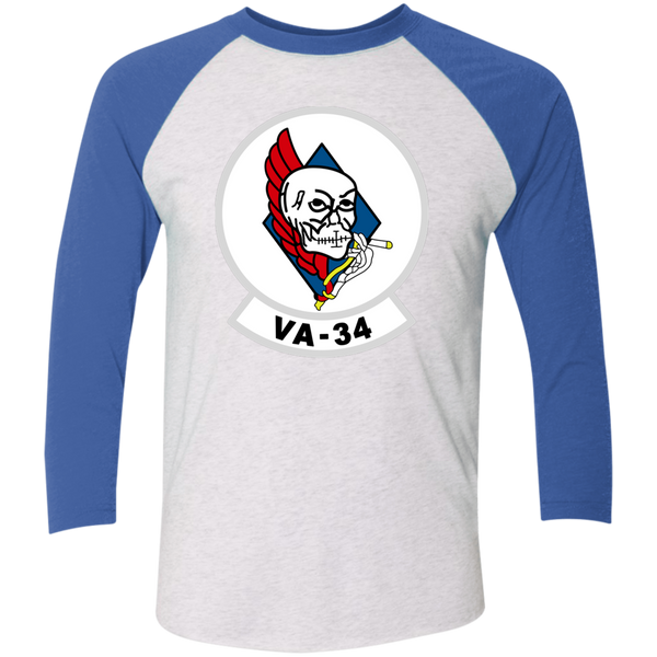 VA 34 1 Baseball Raglan T-Shirt