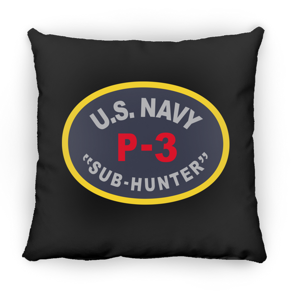 P-3 Sub Hunter Pillow - Square - 14x14