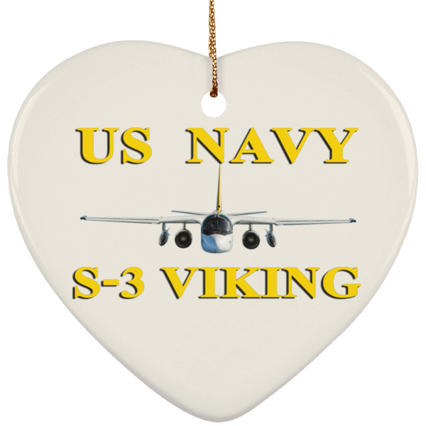 US Navy S-3 3 Ornament - Heart