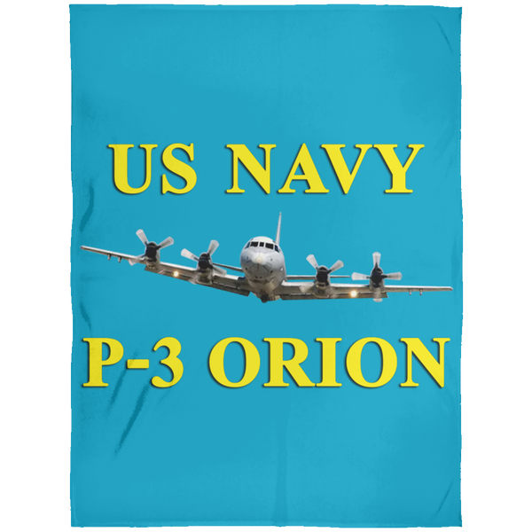 US Navy P-3 3 Blanket - Arctic Fleece Blanket 60x80