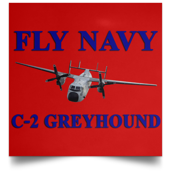 Fly Navy C-2 1 Poster - Square