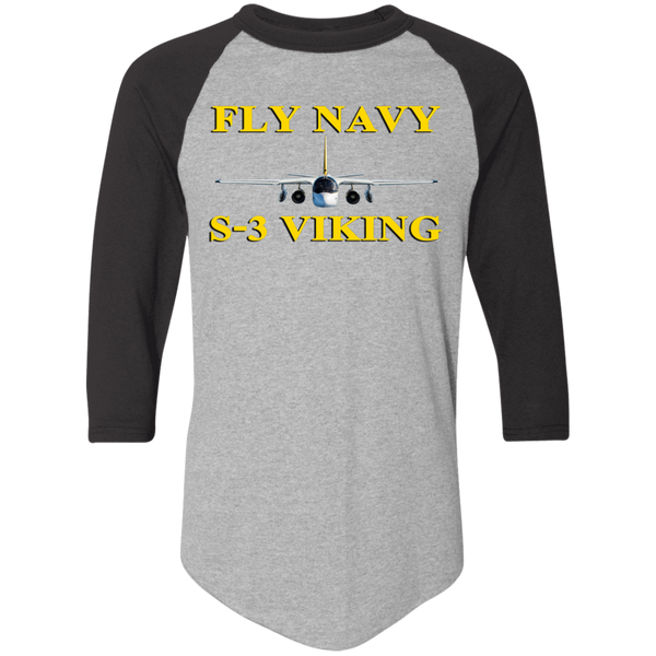 Fly Navy S-3 3 Colorblock Raglan Jersey