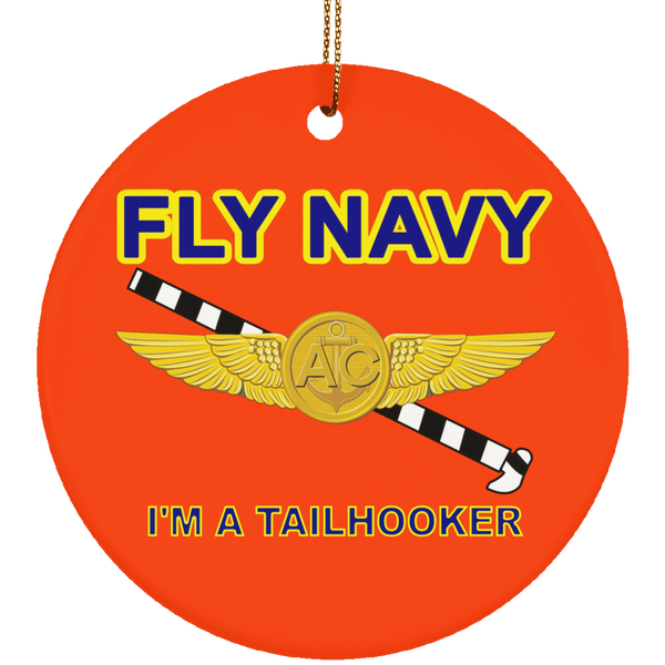 Fly Navy Tailhooker 2 Ornament - Circle