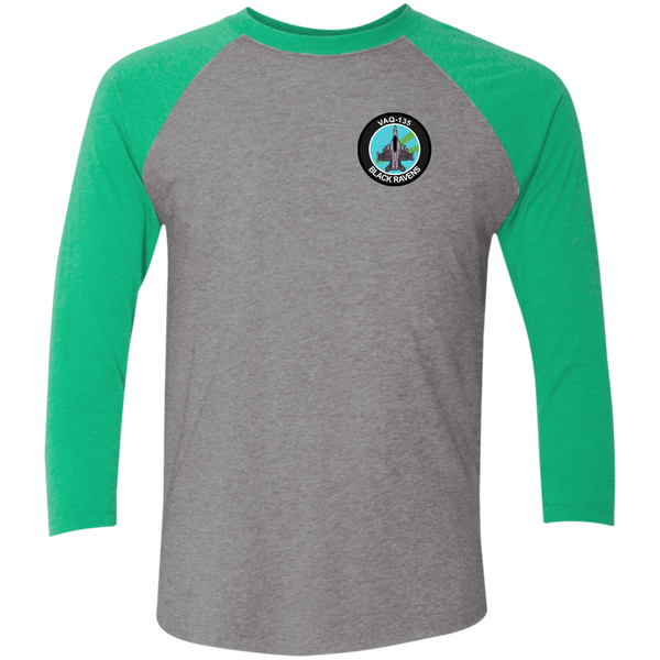 VAQ 135 5c Baseball Raglan T-Shirt