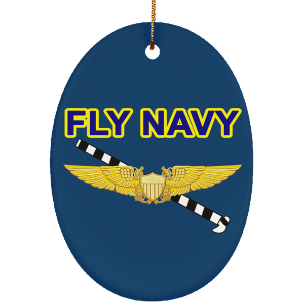 Fly Navy Tailhook 3 Ornament - Oval