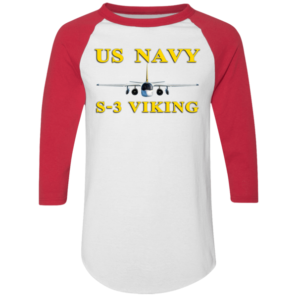 US Navy S-3 3 Colorblock Raglan Jersey