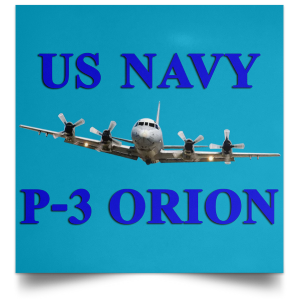 US Navy P-3 1 Poster - Square