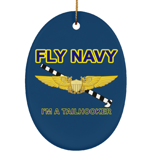 Fly Navy Tailhooker 3 Ornament - Oval