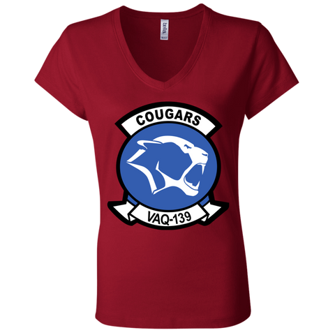 VAQ 139 7 Ladies Jersey V-Neck T-Shirt