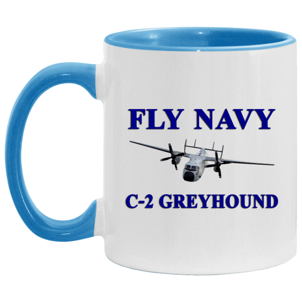 Fly Navy C-2 1 Accent Mug - 11oz