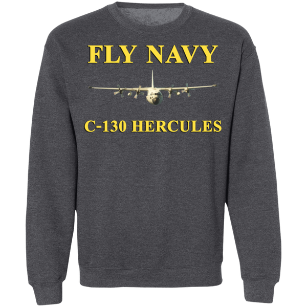 Fly Navy C-130 3 Crewneck Pullover Sweatshirt