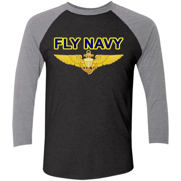 P-3C 2 Fly Aviator Baseball Raglan T-Shirt