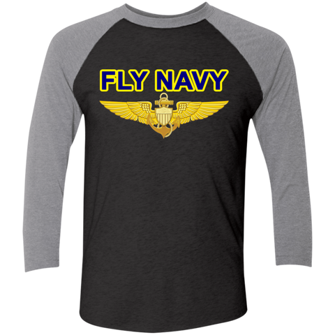 P-3C 2 Fly Aviator Baseball Raglan T-Shirt
